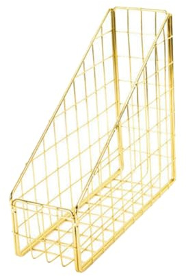 UTHCLO Organisateur de Bureau Forgé Doré Style Porte-Documents et Trieur de Fichiers pour Rangement de Bureau et Maison Support de Lettres et Documents