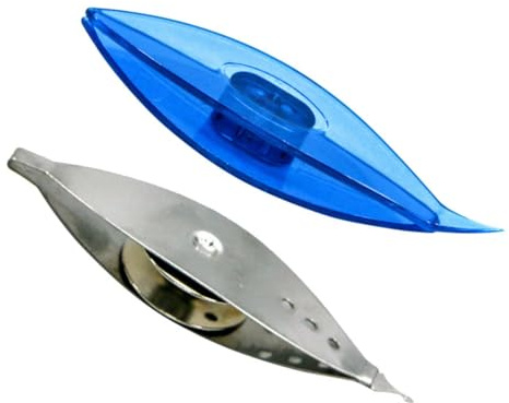 Hemobllo 2 pièces Navettes de Tissage DIY Métal et Plastique Accessoires Tricotage pour Pulls Outils de Couture Manuelle pour Loisirs Créatifs et Bricolage