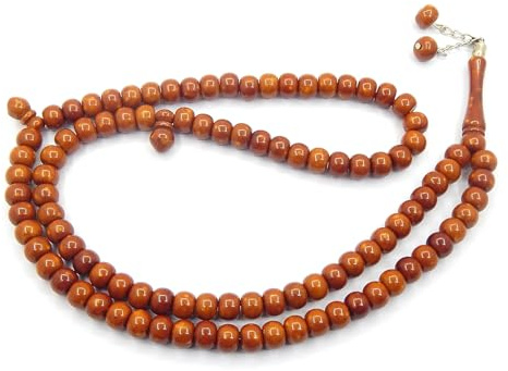 Perlin bönehalsband islam 99 Tasbih muslimskt harts mala muslimska bönpärlor tespih Misbaha koran bön pärlarmband böntillbehör för kvinnor män gåva