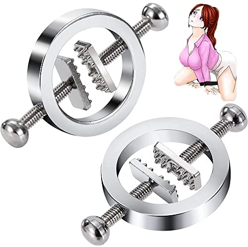 Cóuplēs Sê&x Morsetti metallici a spirale regolabili non perforati per donna