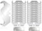 Cuchillas de Gancho, Hojas de Cutter Trapezoidal, Cuchillas Cutter, 20PCS Hojas con Perforación Cuchillas de Recambio Hojas de Repuesto para Cúter Cuchillo Cortador