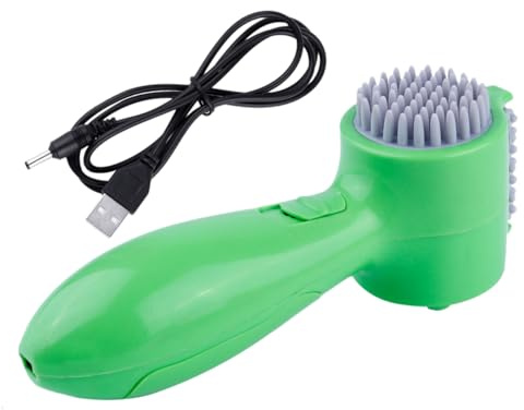 DEARMAMY Massaggiatore Testa Vibrante Rullo per Massaggio Elettrico Dispositivo USB per Massaggi Cervicale Strumento Portatile per Relax Colore Casuale