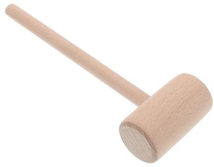 ibasenice Leather Crafts Hammer Beech Tool DIY Mallet Woodworking Hammer for Leatherworking