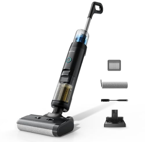 Lefant LS200 Aspirapolvere Lavapavimenti Senza Fili, 20.000 Pa, Pulizia 3-in-1 Spazza Aspira Lava, Autopulente, Bordo Sottile 5 mm, 30 Min Autonomia, Scopa Lavapavimenti Maneggevole