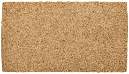 Markotex Zerbino in Fibra di Cocco Naturale, Tappeto Ingresso Antiscivolo per Porta Interna ed Esterna coperta. Zerbino antibatterico sostenibile. (70x140, Spessore 17 mm)