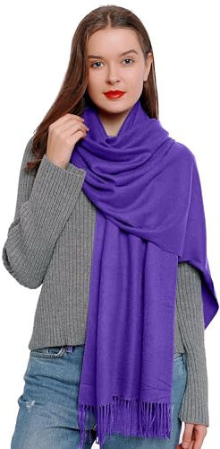 DonDon Sciarpa Donna Invernale Sciarpa Inverno Scialle Stola morbida e calda 185 x 65 cm