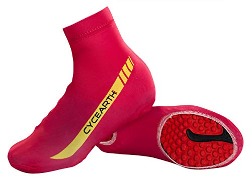 CYCEARTH Cubierta de Bicicleta Para Hombres - Alta, Elástica y Transpirable - Zapato de Descargas