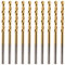 Box of 10 x 2.5mm HSS M2 Fully Ground Jobber Drill Bit Tin Titanium Nitride Coated DIN338 Standard (2.5mm x 57mm)