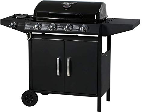 Habitat et Jardin Barbacoa a Gas Festa 5-5 quemadores (1 Lateral) - 12.9 Kw - Negro