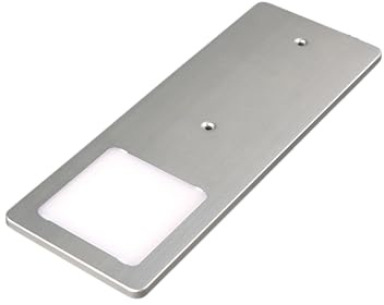 kalb | LED-lampor för underskåp silver 5W- mycket platt köksbelysning (Set om 1 varmvit)