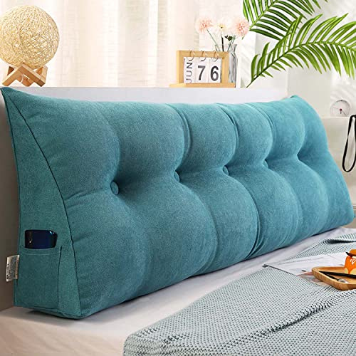 Yanman - Cuscino triangolare per testiera del letto, grande, supporto lombare per letto, divano, casa, camera da letto e ufficio