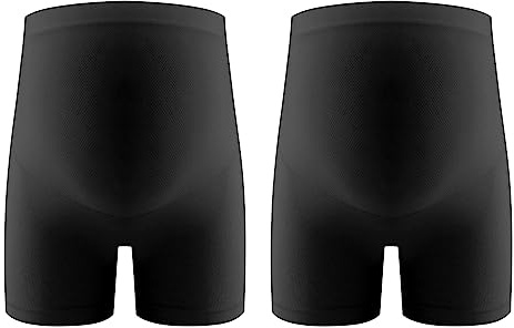 LAEMILIA Short Grossesse Panty Maternité Culotte Enceinte Short sous Robe Femme Taille Haute Panty Anti-frottement Cuisse sous-Vêtements Grossesse Legging Respirant Grande Taille