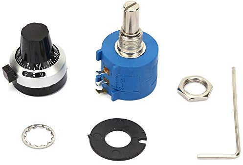 3590S-2-104L, Trådlindad Potentiometer 3590S-2-104L X Typ Roterande Potentiometer 100K Ohm med 10 Varv Räkneskiva Vridknapp, Potentiometer, Verktyg