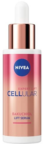 NIVEA Cellular Expert Lift Bakuchiol Siero Effetto Lifting Viso 30 ml, Siero viso antirughe con 10x Bakuchiol puro alternativa delicata al retinolo, Face serum per una pelle più tonica e giovane