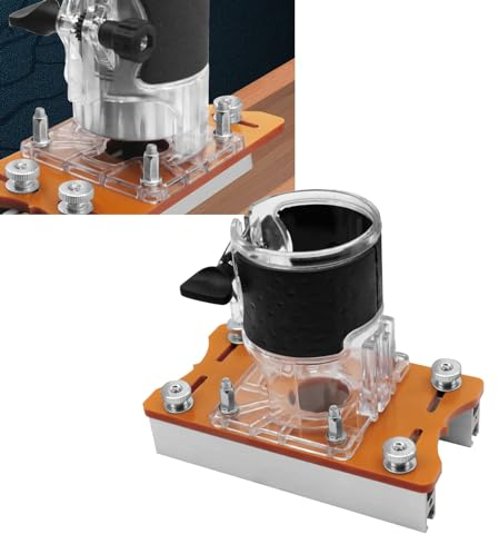 Routeur de Support de Fente, Support de Fente 2 en 1, Localisateur de Fentes de Routeur à Bois, Fraise à Bois, Support de Fente D'outil, pour Accessoires de Routeur de Bord de