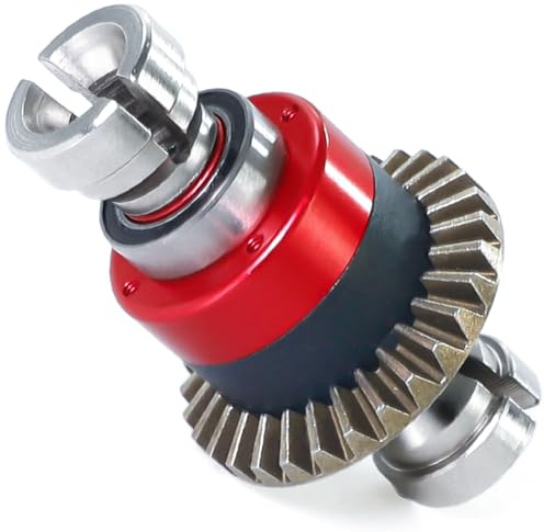 Assembled Differential 30T 0.8Mod Upgraded Steel Front/Rear Differential Fits for ARRMA 1/18 Granite/Typhon GROM 1/14 Mojave GROM 1/12 LOSI NASCAR AWD RC Race car Replace for ARA311177