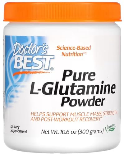 Doctor's Best - L-Glutamin Pulver | Unterstützt die Darmgesundheit und Muskelregeneration - 300g