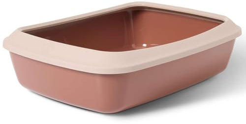 Schalentoilette Katzentoilette Katzenklo mit abnehmbarem Rand IRIZ 50 x 37 x 14,5 cm Toskana