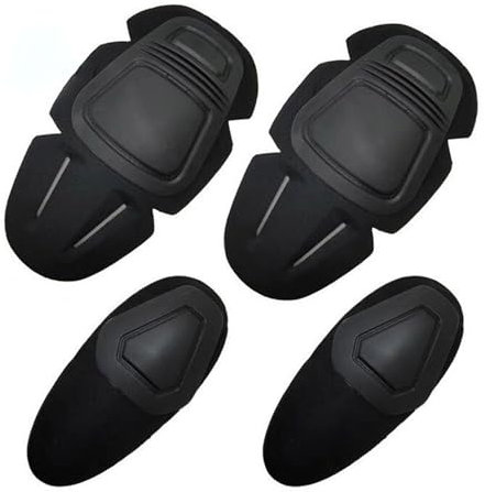 Yaoliucp Tactical Kne Bad Elbow Pad Set | Kampfkniegelads mit Ellbogenpolstern Leichte und Anti-Impact-Kniepolster mit Polsterung, Schock-absorbierende Knieklammer für Outdoor-Kampfbasketball-Fußball