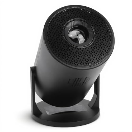 ASHATA Mini -projektor med WiFi och Bluetooth, 270 ° Justerbar Stativ Utomhus Hemmabioprojektor USB TV Sticks Video Movie Projector för Android Laptop PC Smartphone