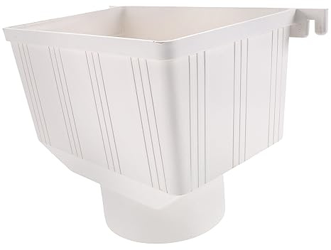 CLISPEED Pvc Downspout Diverter Funnel Rainwater Collection System Connector 110mm National Standard Outdoor Gutter Drain Accessory for Rain Barrels and Water Harvesting