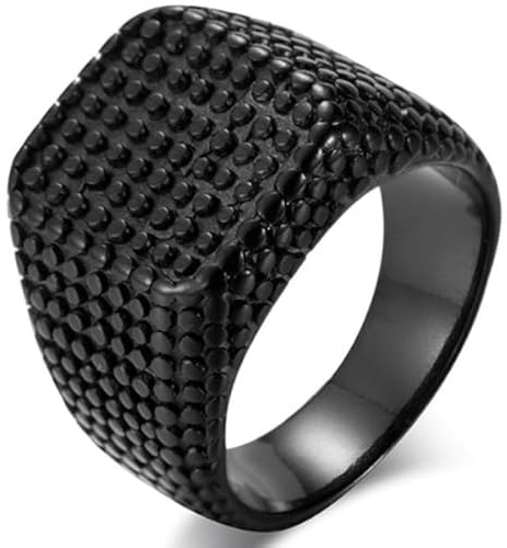 Titan sigillring herr svart-18 mm