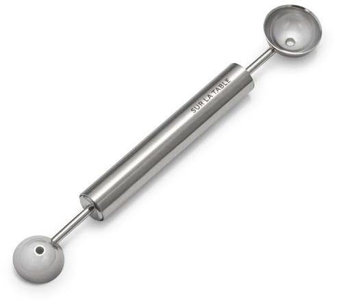Sur La Table Stainless Steel Dual Melon Baller, Silver