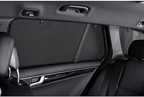 CAR SHADES Juego (Puertas traseras) Compatible con Kia Soul II 5 Puertas 2014-2019 (2-Partes) cortinillas Parasol a Medida