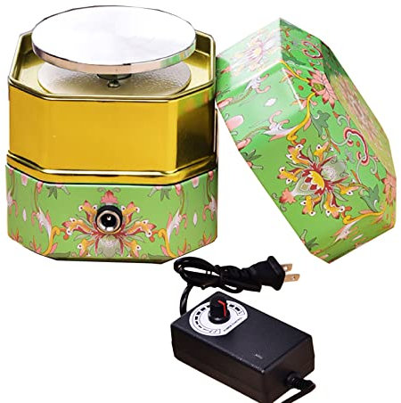 Toplionace AC 100–240V Elektrische Mini Töpferscheibe, DIY Töpfern Formmaschine für Keramik Ton Werkzeuge, Kunsthandwerk, Töpfer Drehscheibe, 2400 U/min