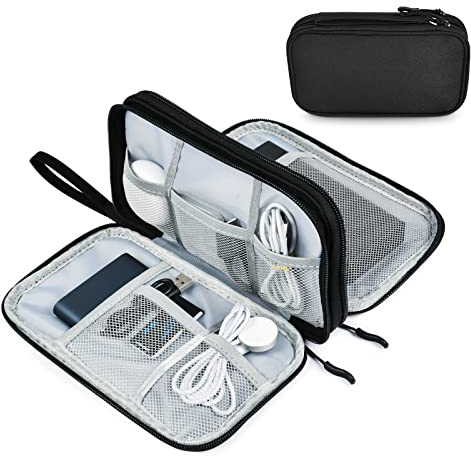AMFUN Elektronik Tasche - Universal Kabelorganizer für Handyladekabel, Festplatten, Powerbank, USB Sticks