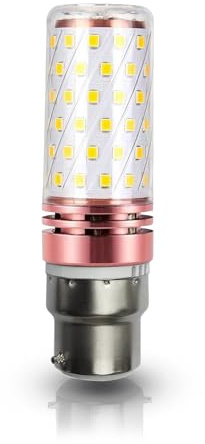 DC VOLTAGE B22 LED Corn Bulbs, Bayonet Cap LED Bulbs,Dimmable, B22 Base Decorative Candle Corn Light Bulb for Ceiling Fans, Cabinet Lighting, Sconce. (Bulb Base B22)