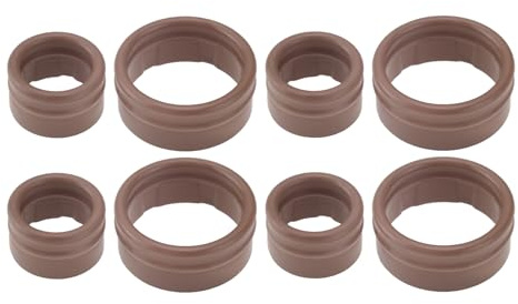 VGOL 8 st luftkonditioneringspackningssats tätning O-ring kompressor tätningsring inre diameter 10,6 mm/17 mm kompatibel med Renault Grand Scenic II/Megane II/Scenic II, OEM 7701208148