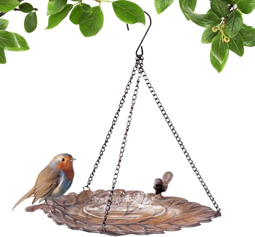 Nourriture pour oiseaux suspendus en maille – Bac à grains d'oiseaux | Décoration de thé et de charme pour attirer Sparrows Pigeons Parrots tout en préservant l'environnement naturel dans le jardin