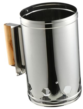 SUPVOX 1pezzi Secchio Accendifuoco per Barbecue all Aperto per Aria di Accensione per Materiale Metallico Resistente Attrezzo per Stufa e Forno