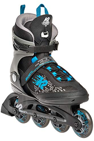 K2 Inline Skates Kinetic 80 PRO M Für Herren Mit K2 Softboot, Black - Grey - Blue, 30E0752