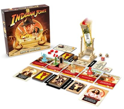 Funko Games Indiana Jones Sands of Adventure Board Game | Ages 8+ | 2-4 Players | 45 Minutes Playing Time | Strategy, Adventure, and Cooperative Gameplay | Family Games for Teens and Adults