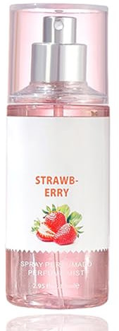 V Secret Vanille Bernstein Passion Bodyspray, Hair & Body Spray Parfum Damen, Coconut Passion Fragrance Mist, Langanhaltender Duftspray, Eau de Parfum Für damen, Ideal für den Sommer (Erdbeere)