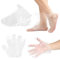 Lot de 200 masques de pieds en paraffine et gants - Protège-pieds en paraffine - Protège-pieds - Doublure en cire de paraffine pour les pieds et les mains - Masque pour les pieds et les mains - Pour