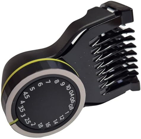 Pettine regolabile per barba, pettine per barba con 20 impostazioni di lunghezza (0,4-10 mm), compatibile con OneBlade QP6507 QP6531 QP6532 QP6541 QP6542 QP6551 QP6552 QP6651 QP6651 QP652 QP6P401