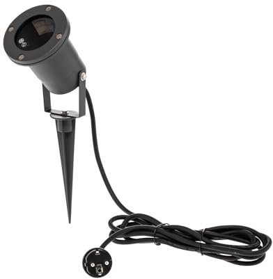 Lindby Außenleuchte Tessa (spritzwassergeschützt (Modern) in Schwarz aus Metall (1 flammig, GU10) - Erdspießleuchte außen