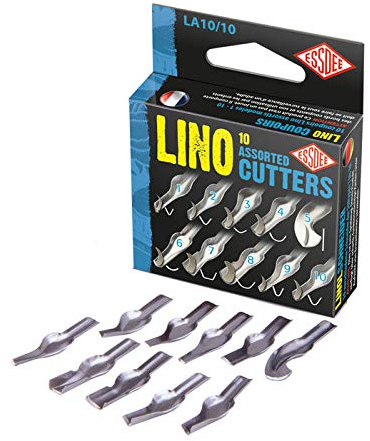 CREATIV DISCOUNT® NEU Essdee Linolmesser Set 10teilig