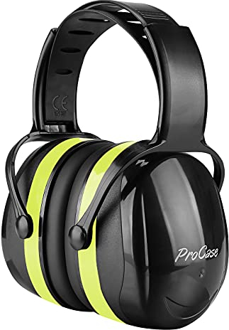 ProCase Cuffie Antirumore,NRR 29dB(SNR 36dB) per Ambito Lavorativo, Lavoro Sul Trattore, Isolanti per Studiare, Falciatura, Sparare, Aereo, Muscia Forte E Industria Della Costruzio -Verde