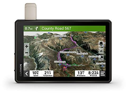 Garmin Tread Overland, All-Terrain Navigator, Rugged, Built in Mapping, iOverlander, Ultrabright Display