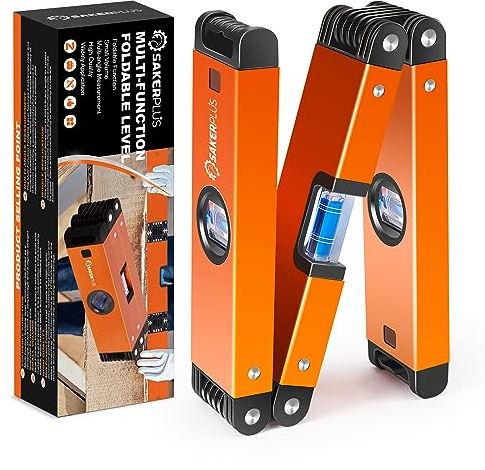 SakerPlus Folding Level, 24-Inch Multi-Angle Level Tool