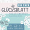 Glücksblatt Toilettenpapier KLASSISCH WEISS, 3-lagig, 48 Rollen x 150 Blatt, 100% Zellstoff, weiches Klopapier mit Glücks-Prägung, WC Papier, ideal für Camping, Verpackung aus mind. 30% PCR-Anteil