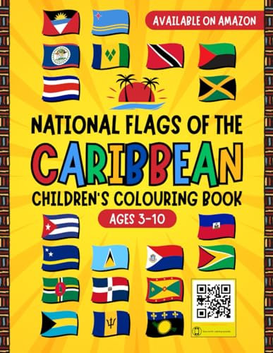 National Flags of the Caribbean: Children's Colouring Book