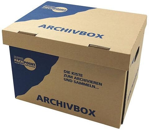 VEPATIM 10 Archivbox Lagerbox 400x320x290mm extrem stabil bis 250kg stapelbar