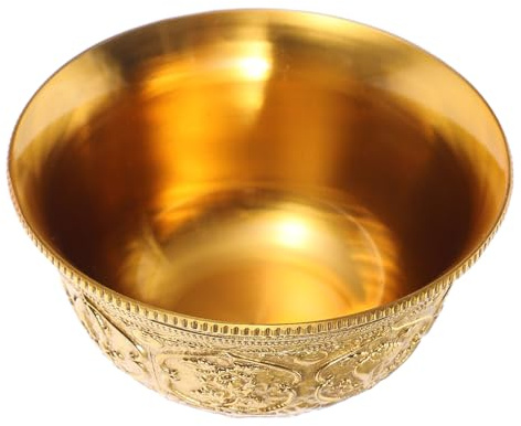 Cabilock Coppa Per Offerte Buddiste Coppa Per Sacrifici Per Lofferta Di Acqua Artigianato in Rame Squisito O Per Uso Nel Tempio