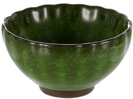 QUARKZMAN Tazón de Matcha Japonés 4.23Oz Juego de Té Gong Fu Tradicional Taza de Té de Cerámica Mate Japonesa sin Asa Taza Grande de Porcelana para Té Matcha Café Bebidas, Verde Hierba