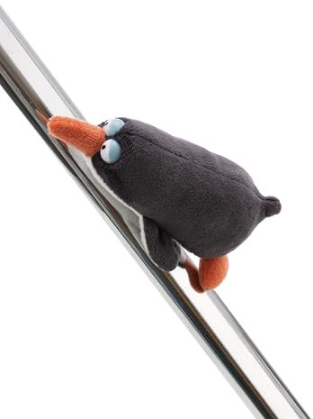 MagNICI 62406 Penguin Jorge Thunder, 12 cm, Grey, Cuddly Toy with Magnet, Plush Toy, Sticks to Metal Surfaces, Magnetic Boards and Bag Handles, Travel Companion, Great Gift Idea
